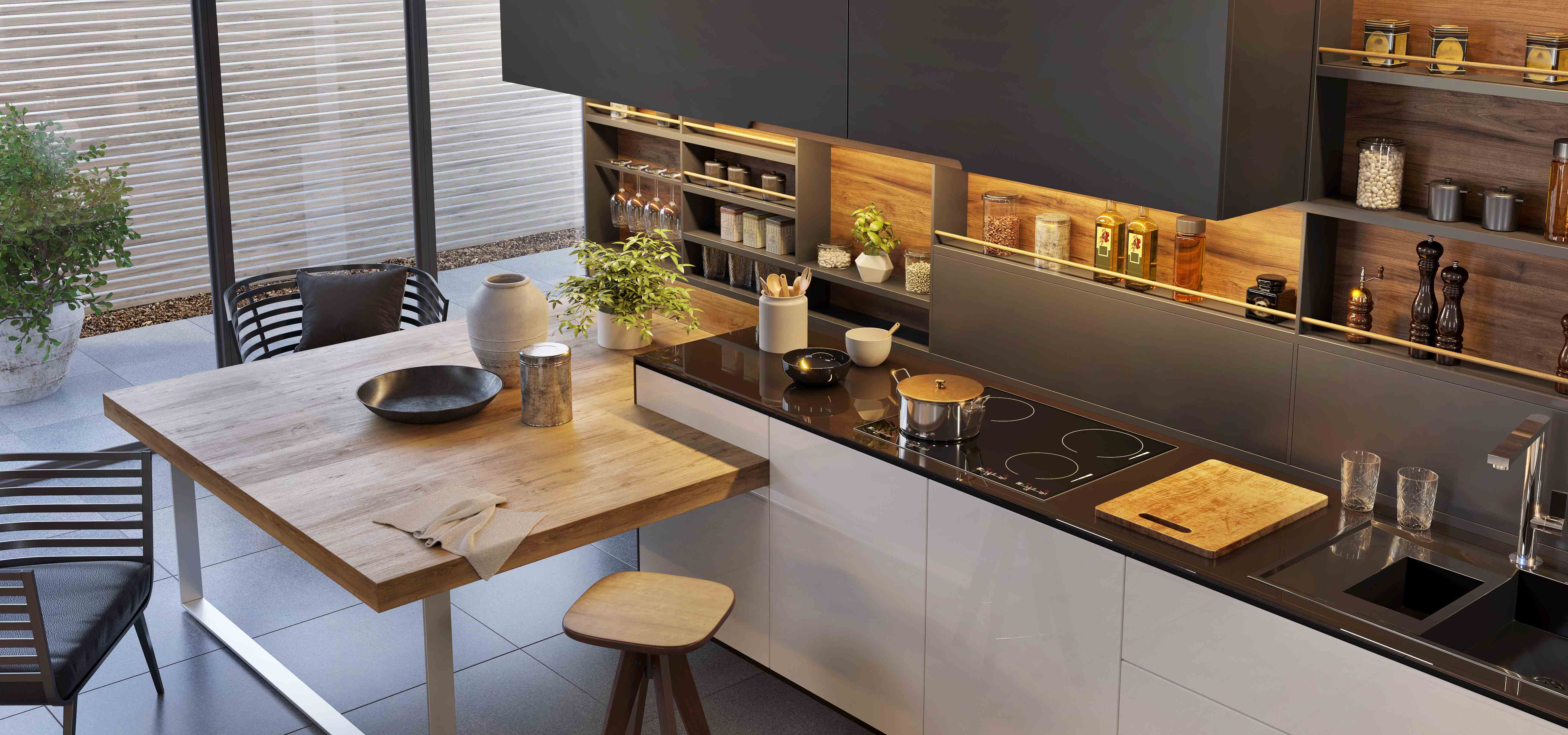 Furnishing a modern kitchen